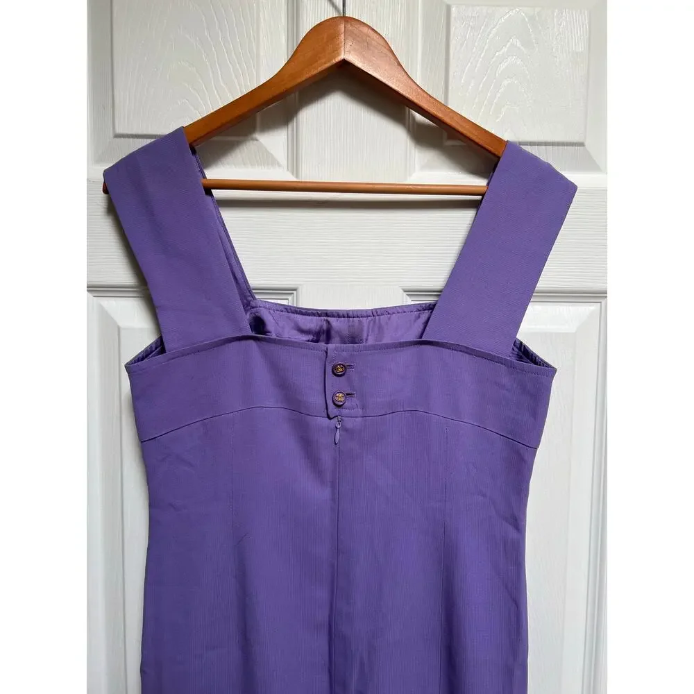 1997 Purple Chanel Sheath Dress